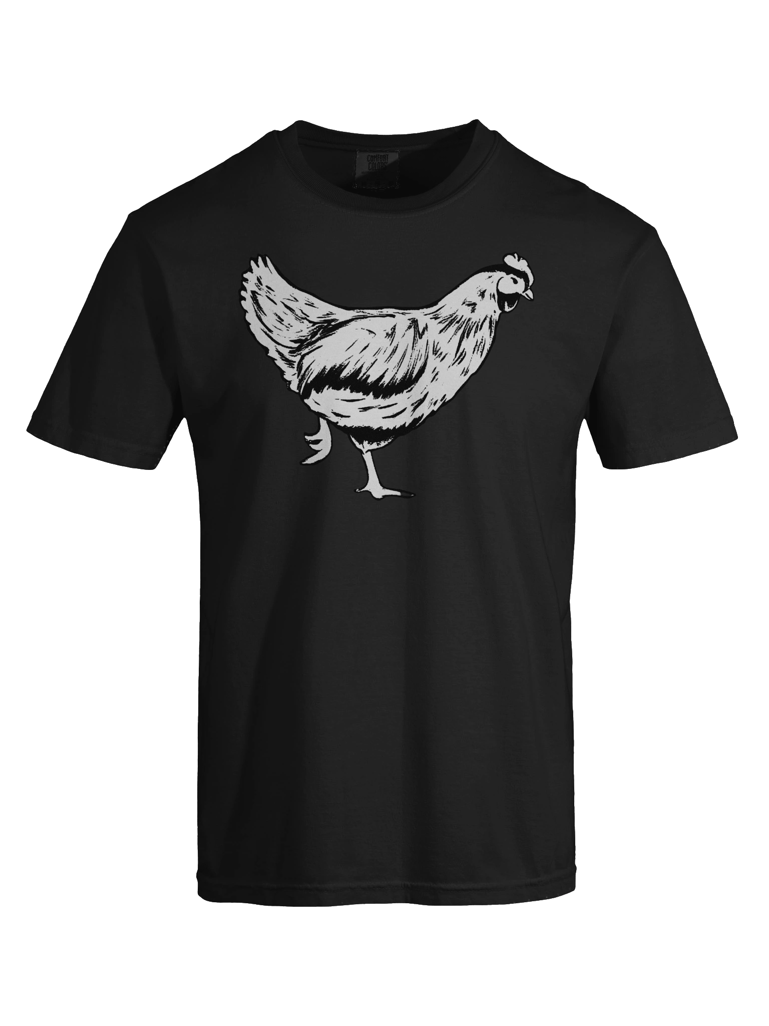Minimalist Chicken Sketch Comfort Tee product image (95)