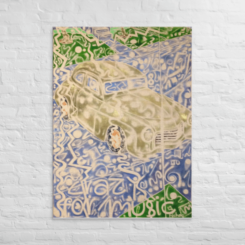 Crazy for Music (1993) on canvas (40" x 55") product image (2)