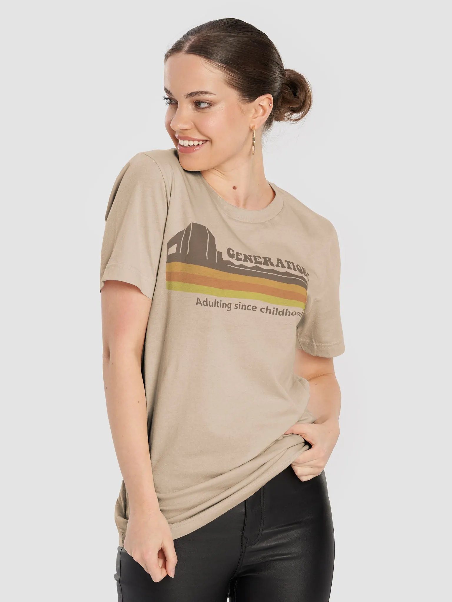 Adulting Since Childhood Retro Tshirt product image (48)