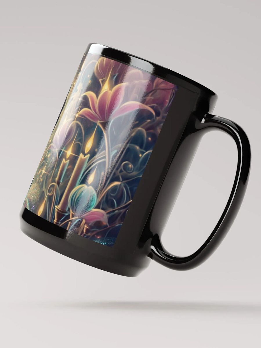 Crystal Beauty Mug- Glossy Black 15 oz Coffee Cup product image (3)