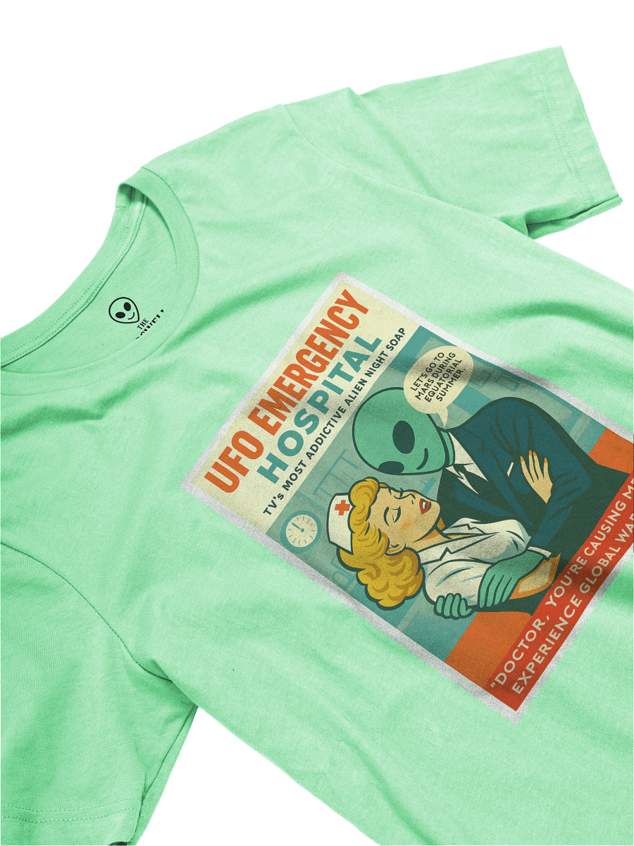 TV Hospital Night Soap Opera Roswell Aliens 1950's Retro Poster Unisex T-Shirt product image (30)