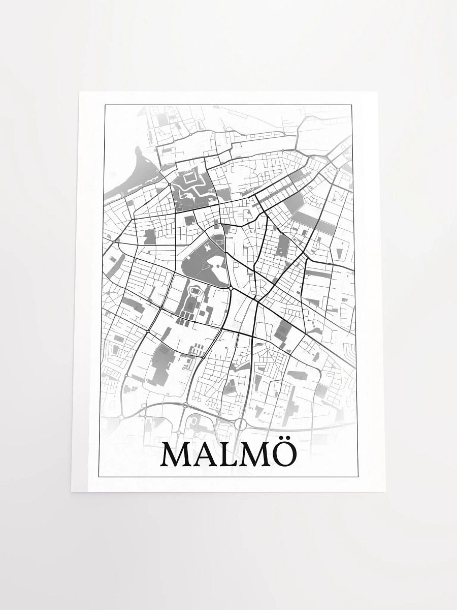 Malmö, Sweden, city map print product image (16)