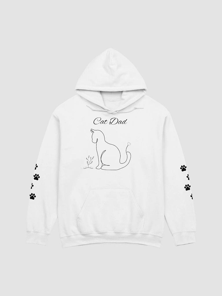 Cat Dad Line Art Unisex Hoodie product image (2)