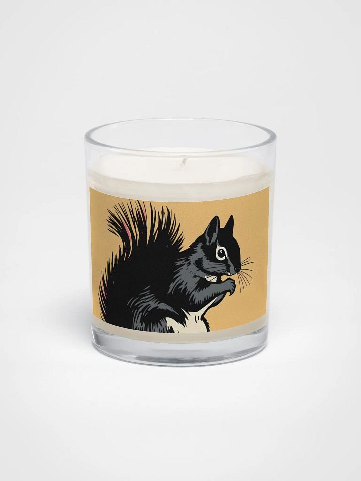 Whimsical White-Eyed Squirrel Soy Candle product image (1)