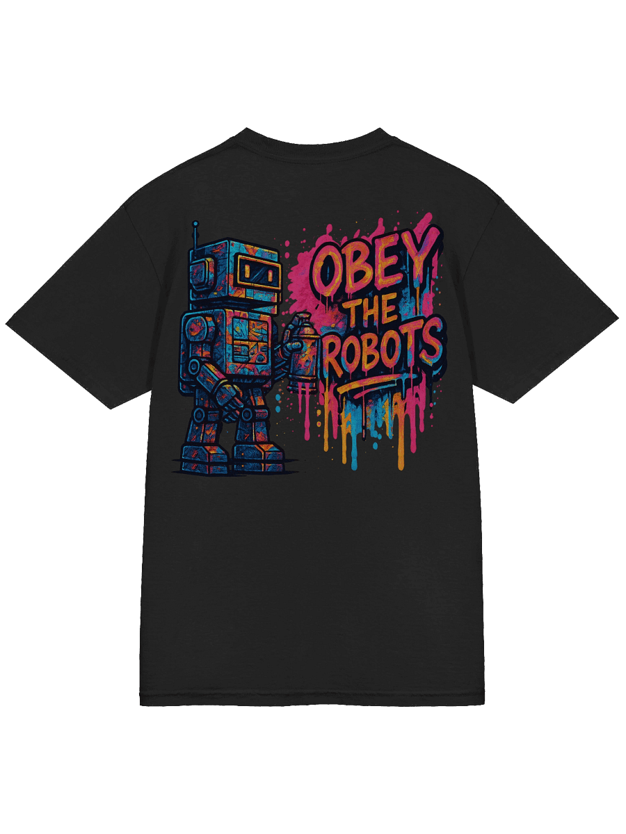 Obey the Robots Backside Designs – Retro Graffiti Street Art product image (3)