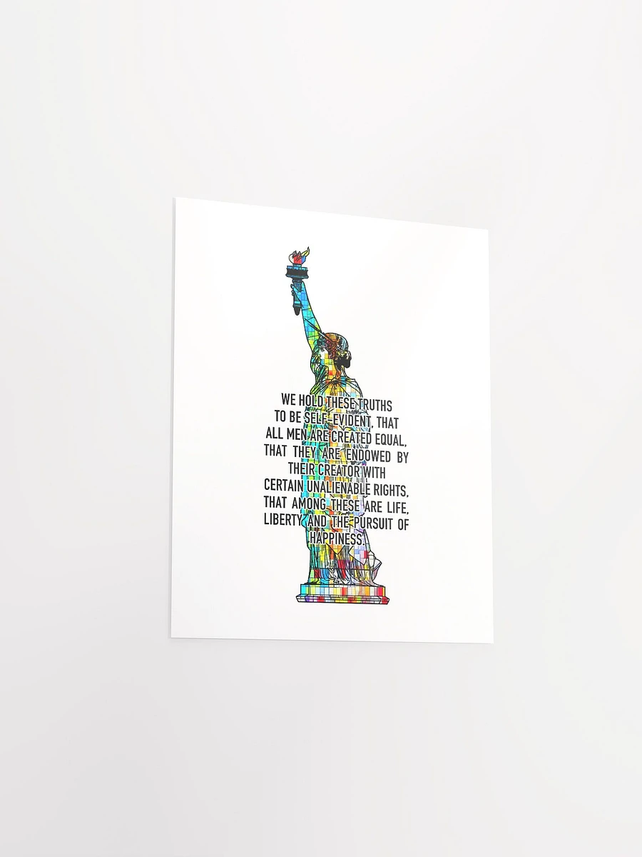 Lady Liberty + Declaration Of Independence - Multicolor - Print product image (3)