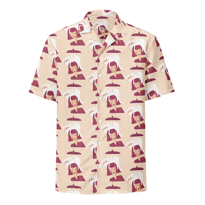 Cat Lady Hawaiian Shirt - Peachy Orange product image (1)
