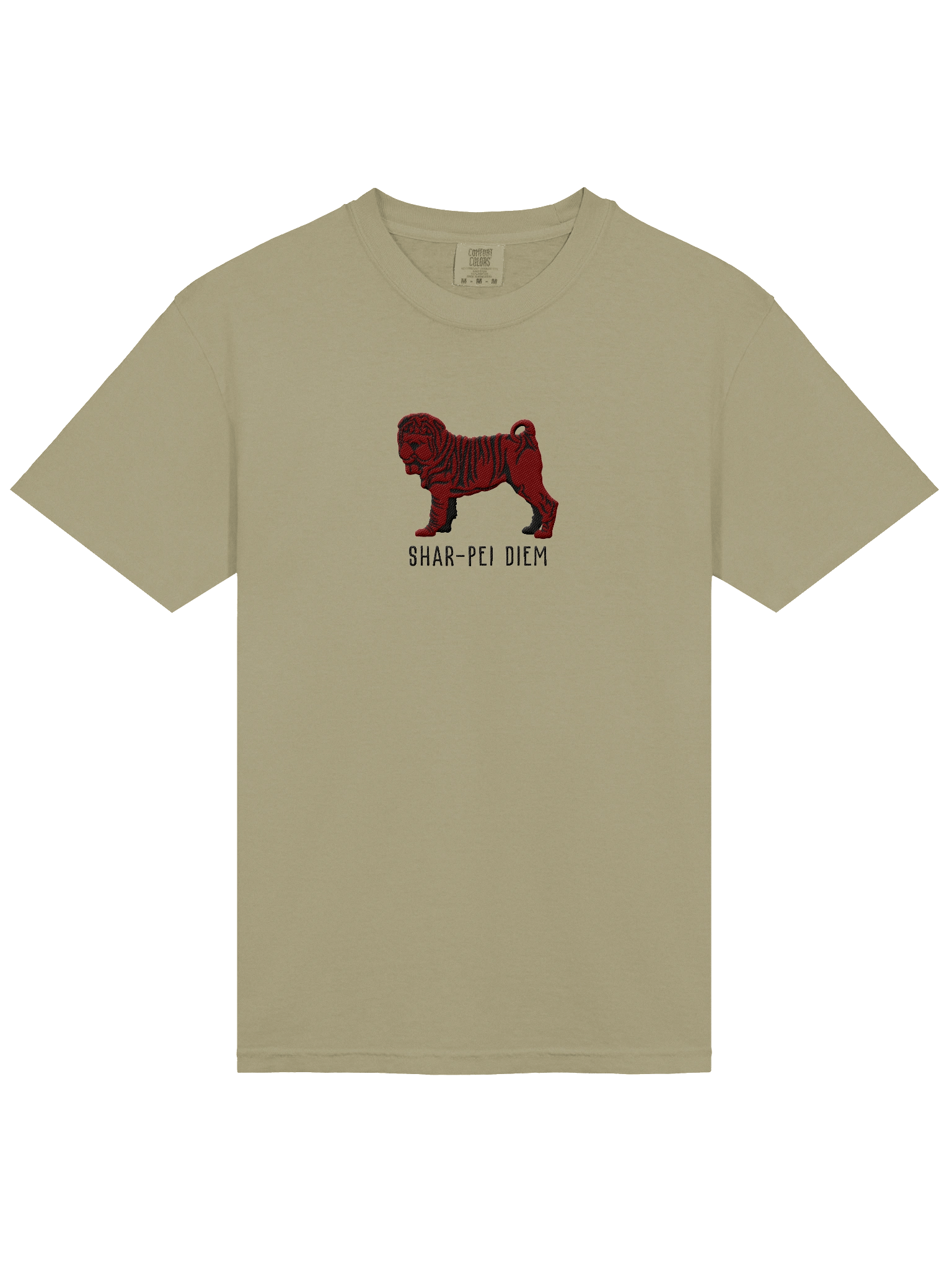 Shar-Pei Diem T-Shirt(Embroidered) of a Chinese Shar-Pei(Chocolate) product image (17)