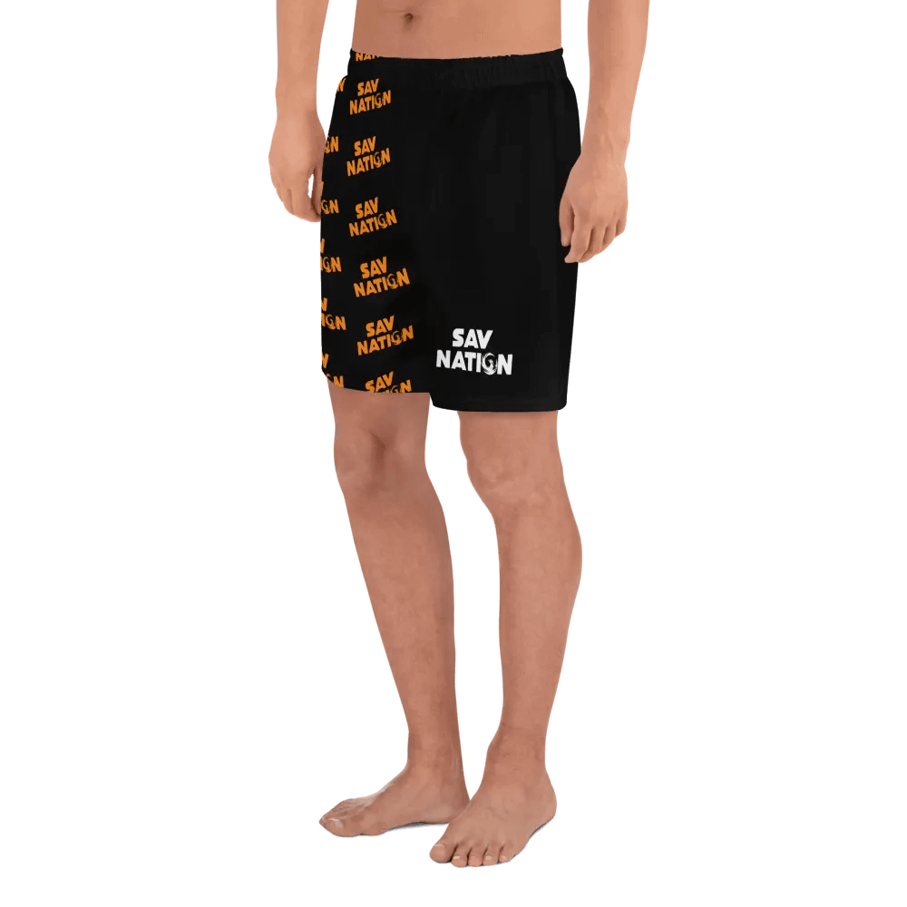 Orange Sav Nation Printed Shorts product image (4)