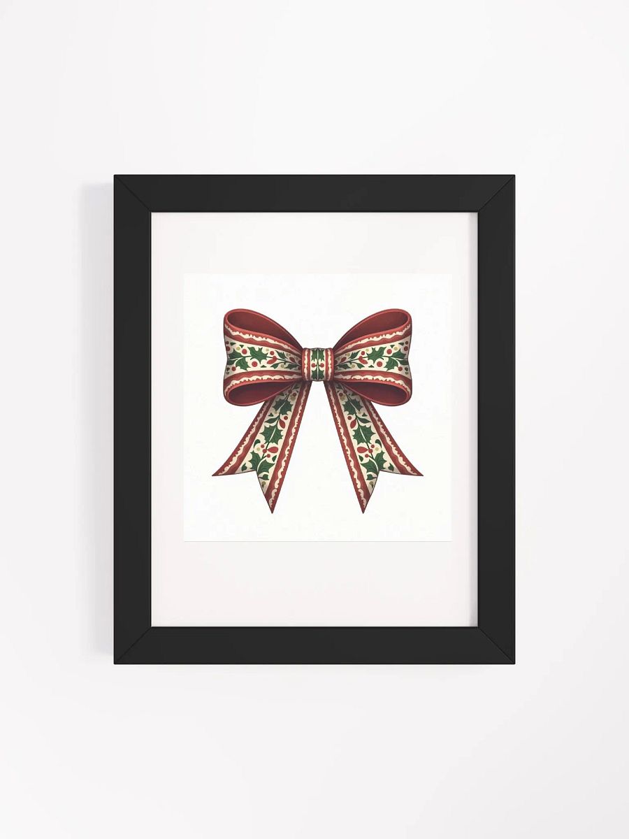 Festive Holly Decorative Bow Poster product image (39)