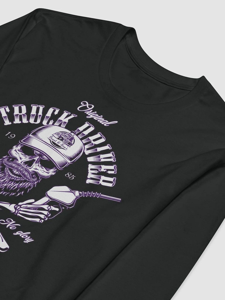 Grant & Son's Purple Rays Sim Trucker Logo Long Sleeve product image (3)