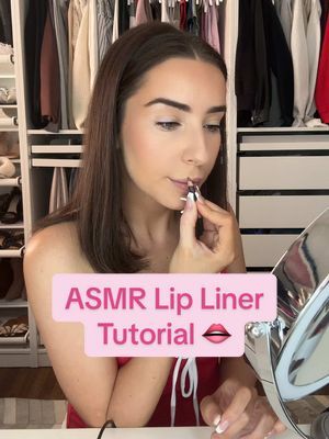 Specific products I’m using at the end 💕 #asmr #whispering #lipstick #lipliner #lipstickhack #beautyhack #relaxing #grwm #getreadywithme #asmrforsleep 