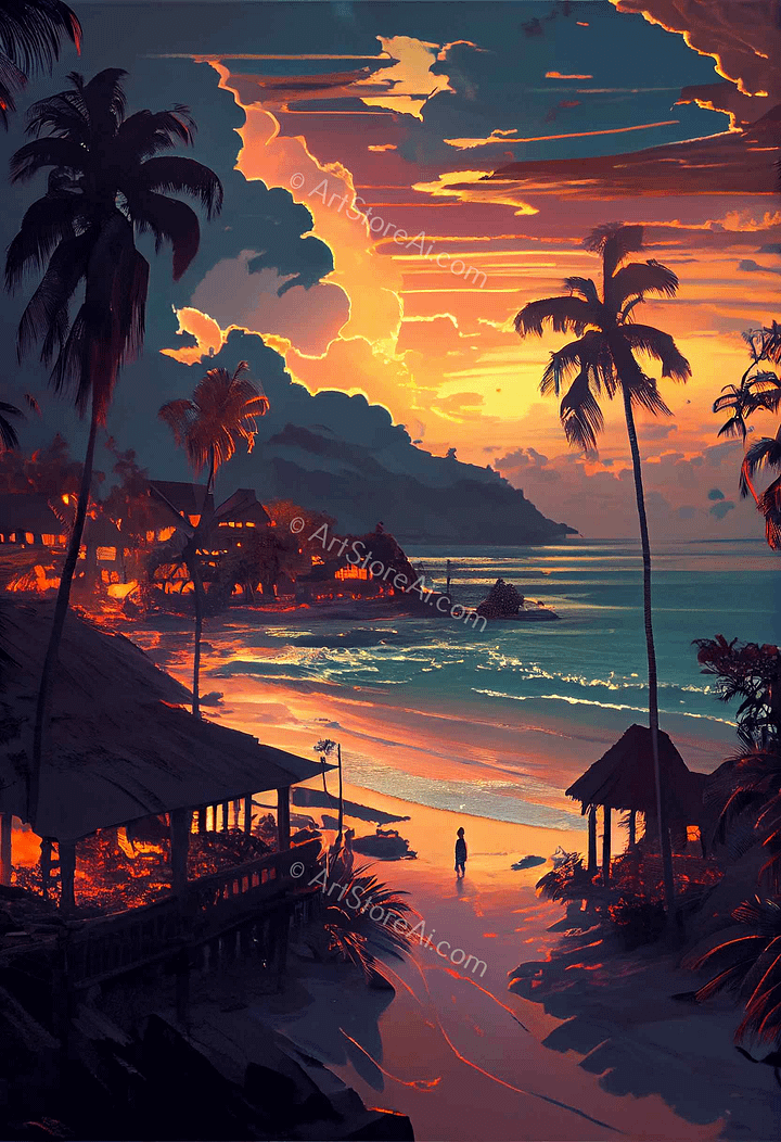 Tropical Sunset Serenity - Limited Edition product image (1)