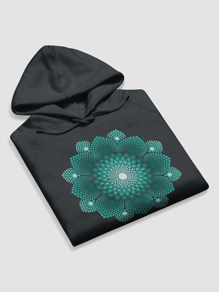 Turquoise Dot Mandala Unisex Eco Hoodie product image (6)