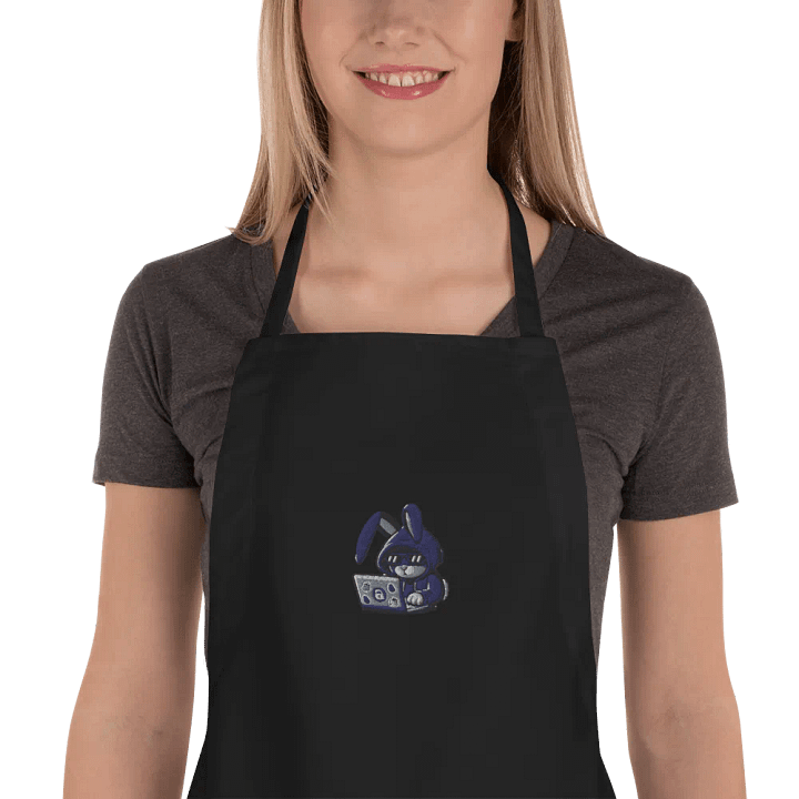 Stealth bun embroidered apron product image (1)