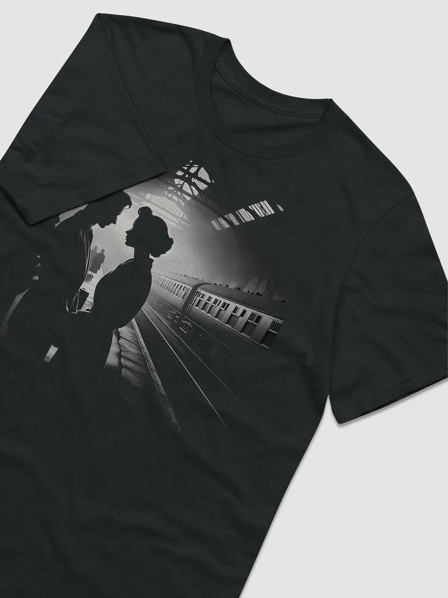 Parting Glance: Romance on the Railway Platform (Front Print Womens Tee) product image (3)