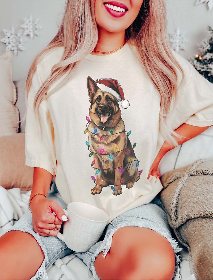 Funny German Shepherd Christmas T-Shirt for GSD Paw-rents product image (16)