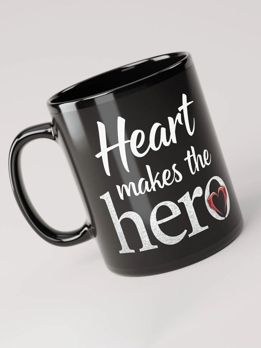 Heart Makes the Hero  Inspirational Mug – Empower Your Inner Wonder Woman Like Gal Gadot! product image (3)