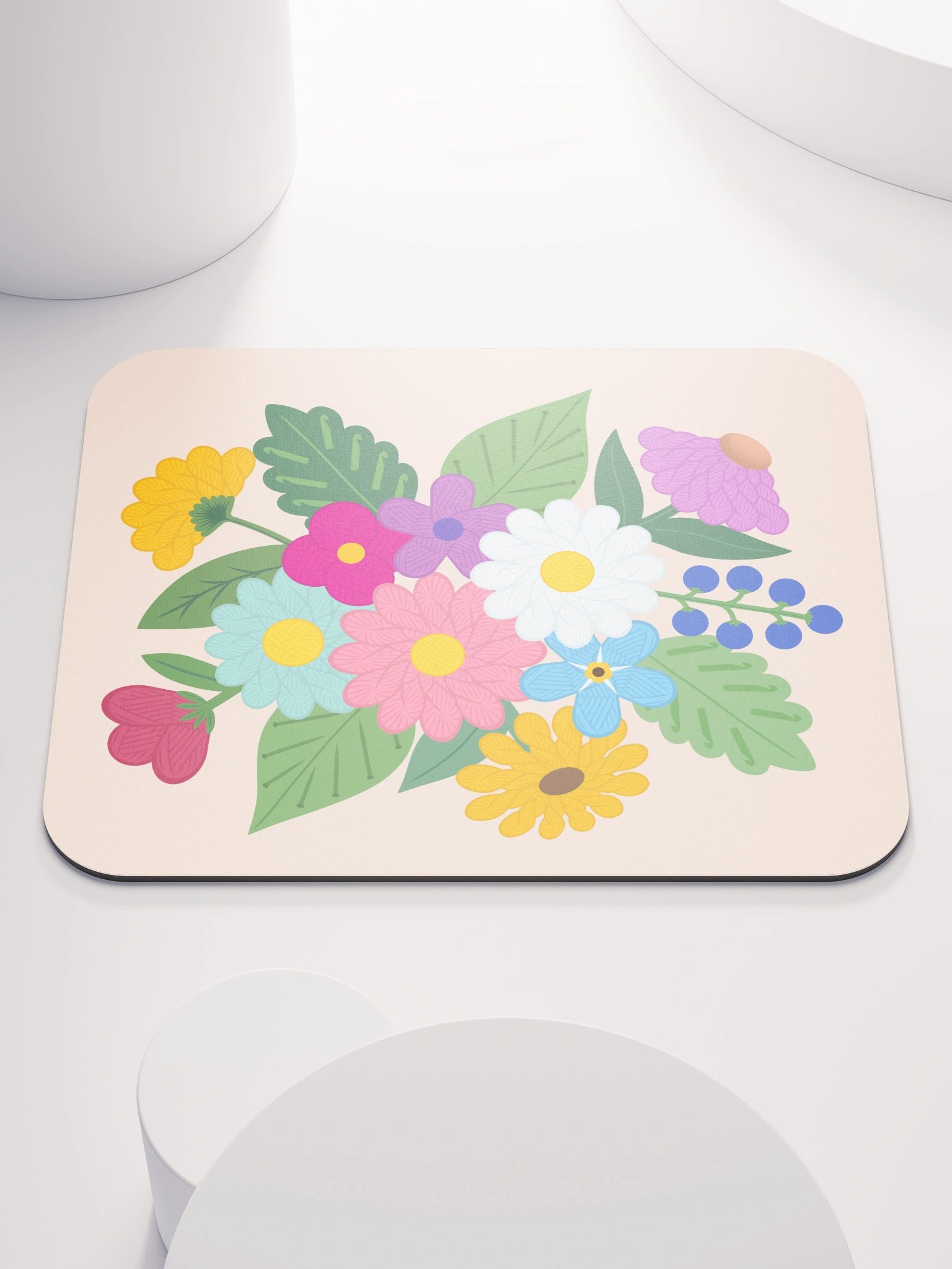 Floral Yarn Mouse Pad product image (1)