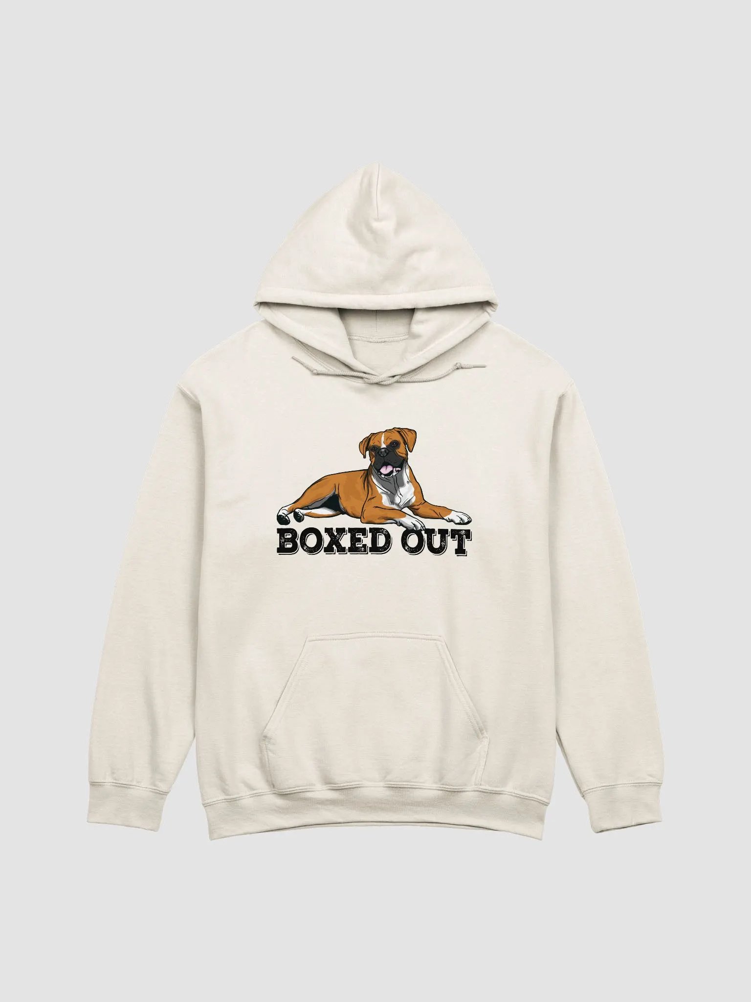 Boxed Out Hooded Sweatshirt of a Boxer Dog | Funny Hoodie for Boxer Paw-rents product image (22)