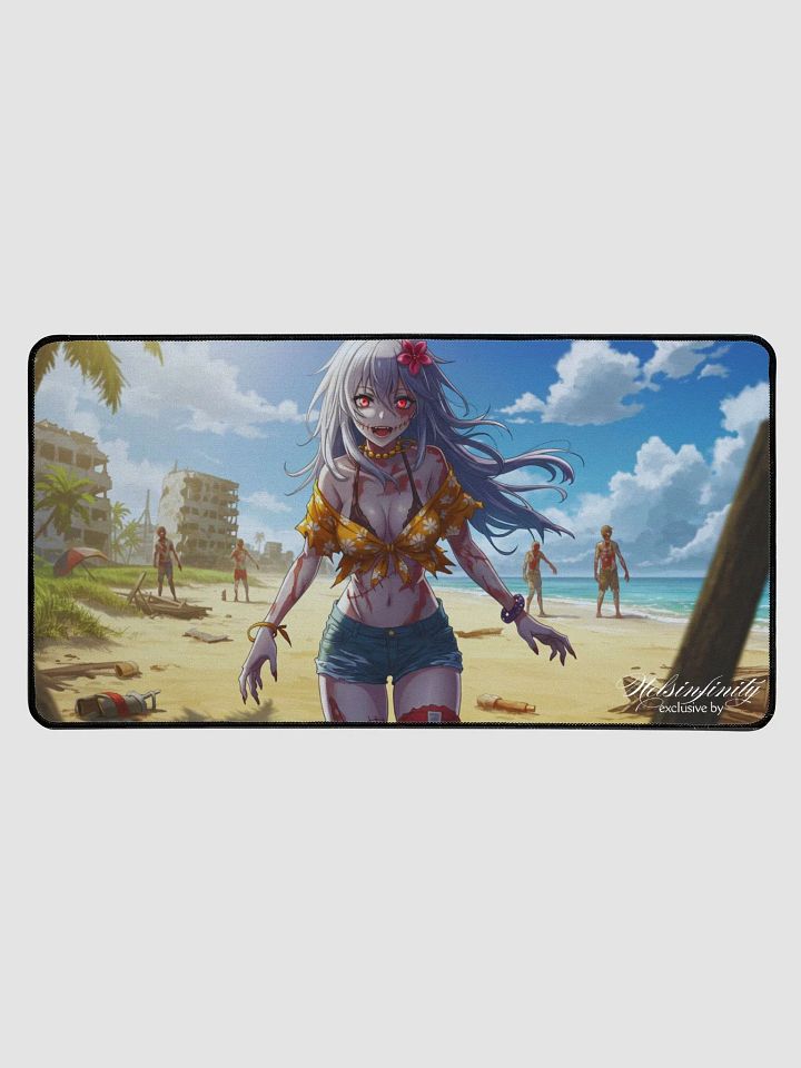 V1 Zombie Anime Beach Babe Desk Mat product image (1)