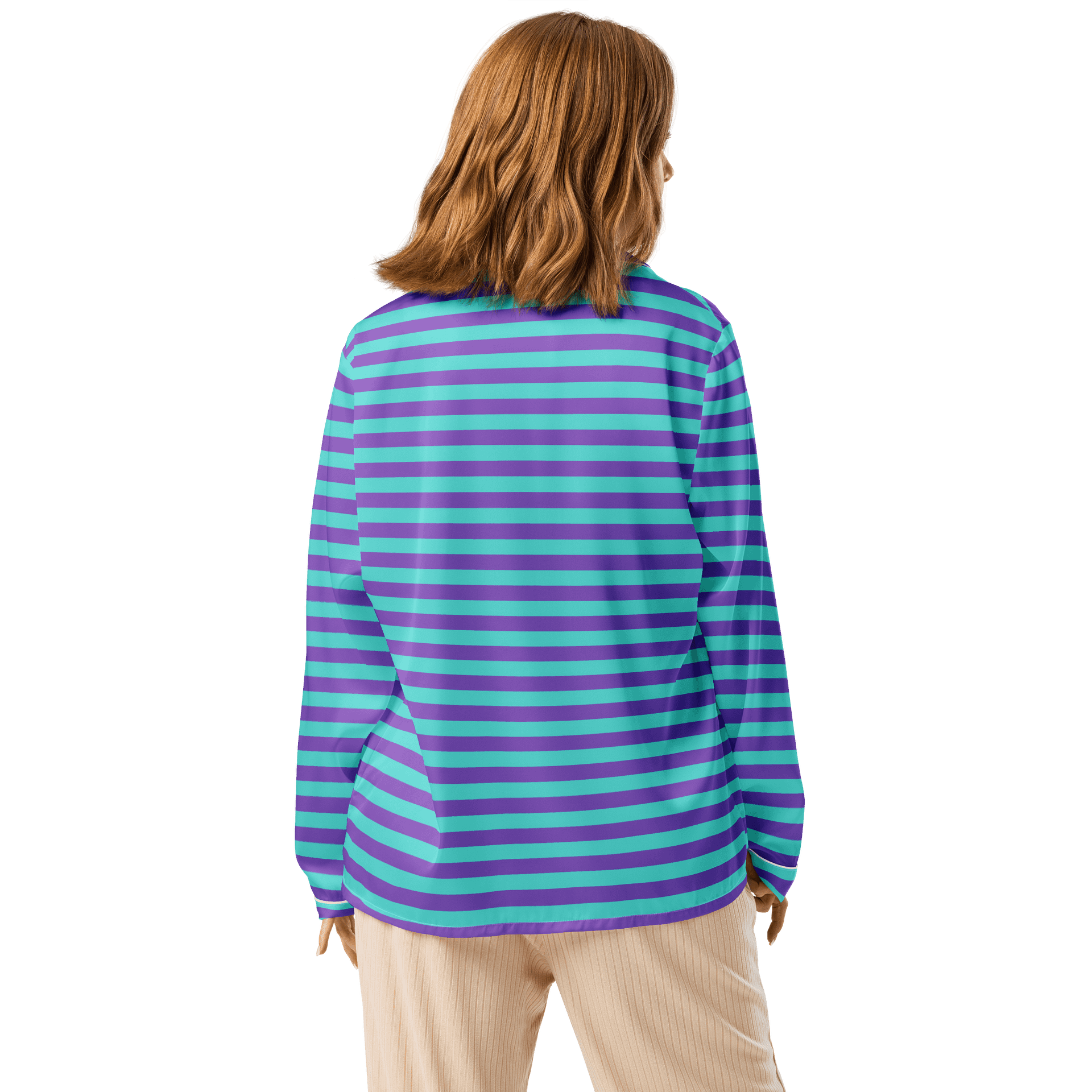 Striped Long Sleeve Pajama Shirt product image (2)