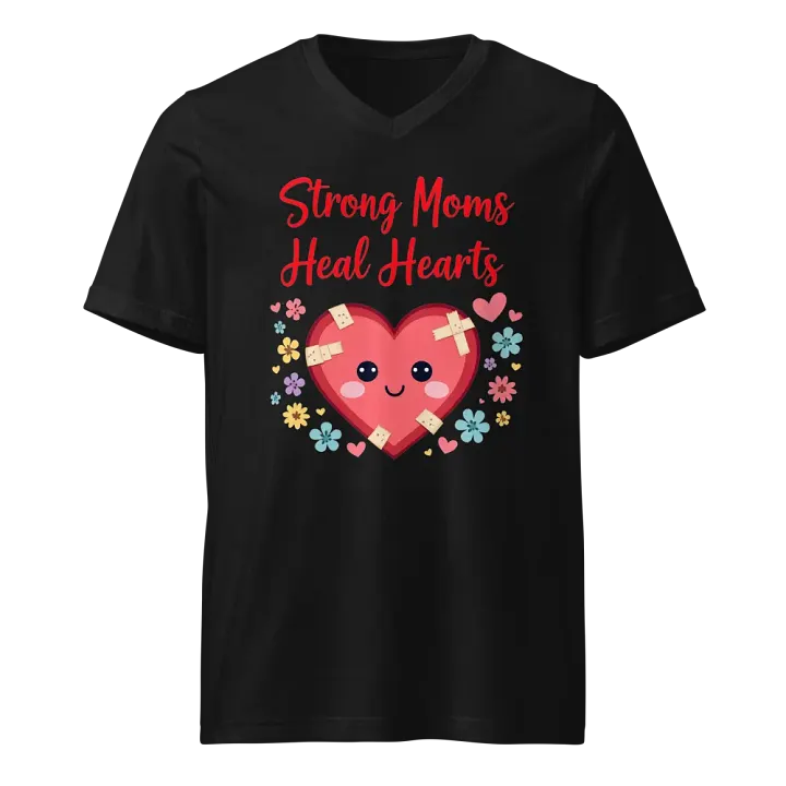 Strong Moms, Healing Hearts V-Neck Tee product image (1)