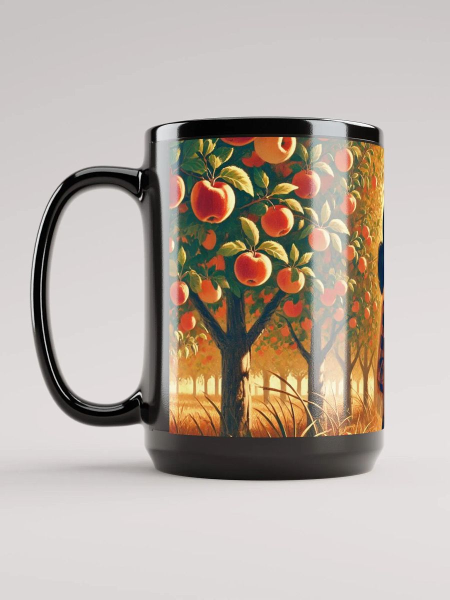 Fall Apple Harvest Coffee Cup - 15 oz Glossy Black Mug product image (6)