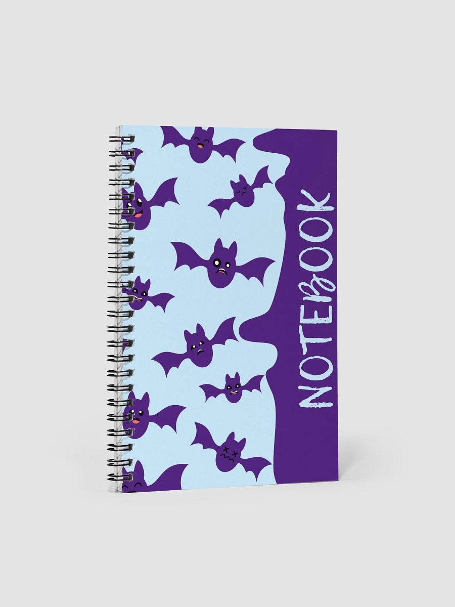 Whimsical Bats Spiral Notebook product image (1)