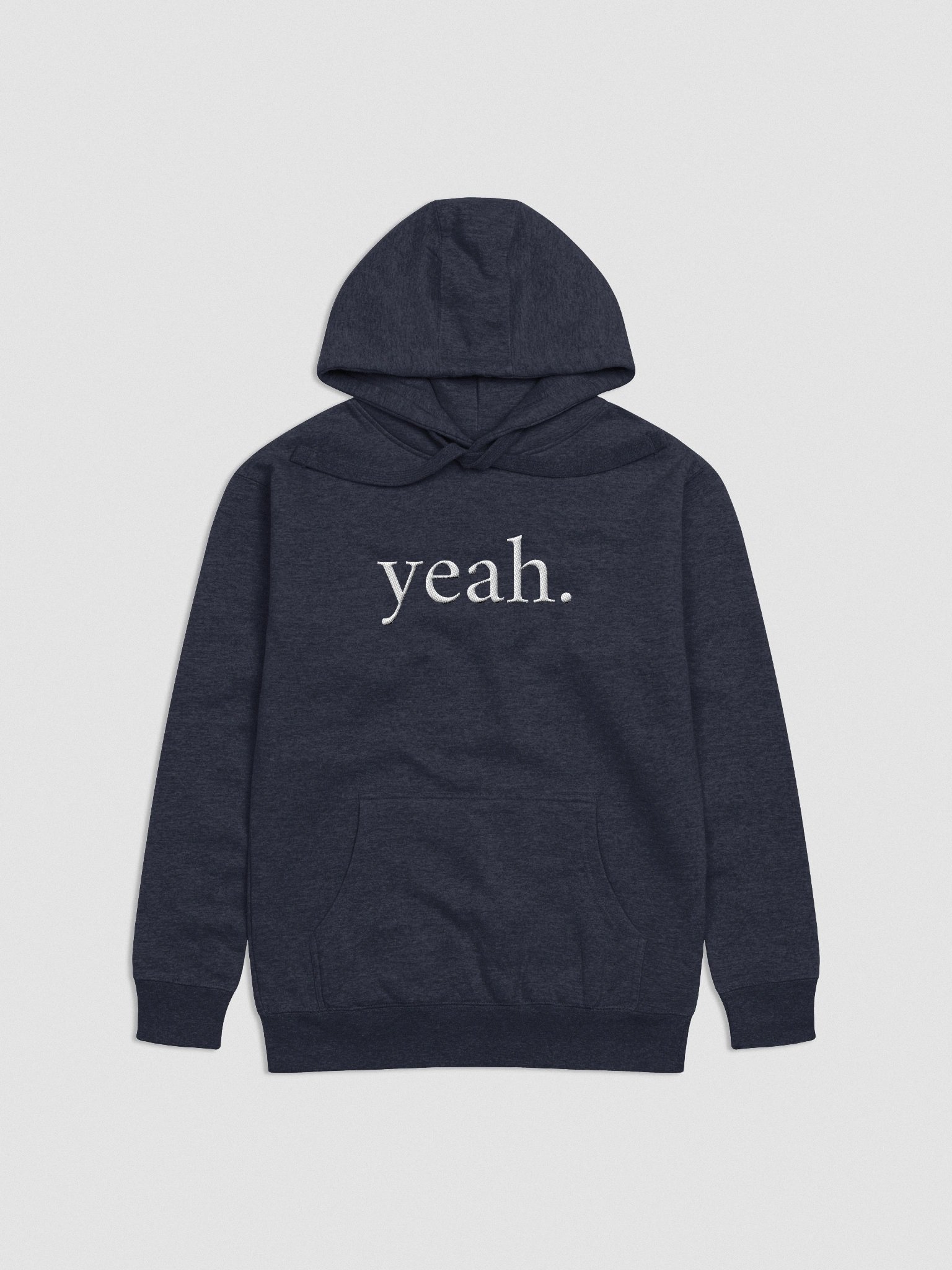 “yeah.” Embroidered Hoodie product image (4)