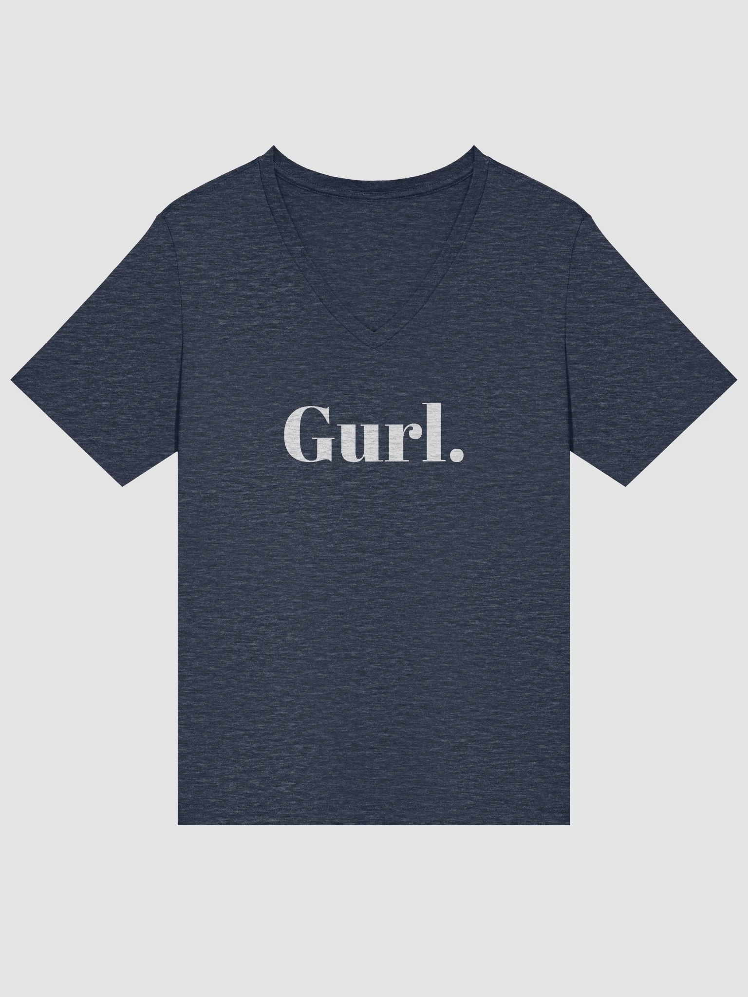 Gurl Relaxed V-Neck Tee - White product image (5)