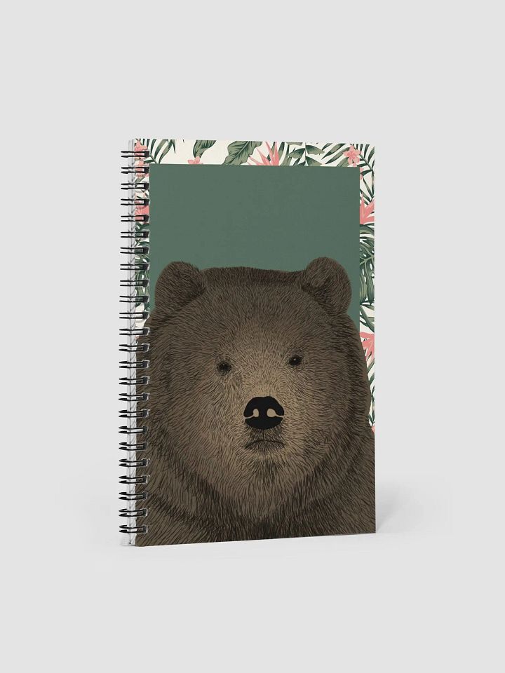 Pensive Bear Spiral Notebook product image (1)