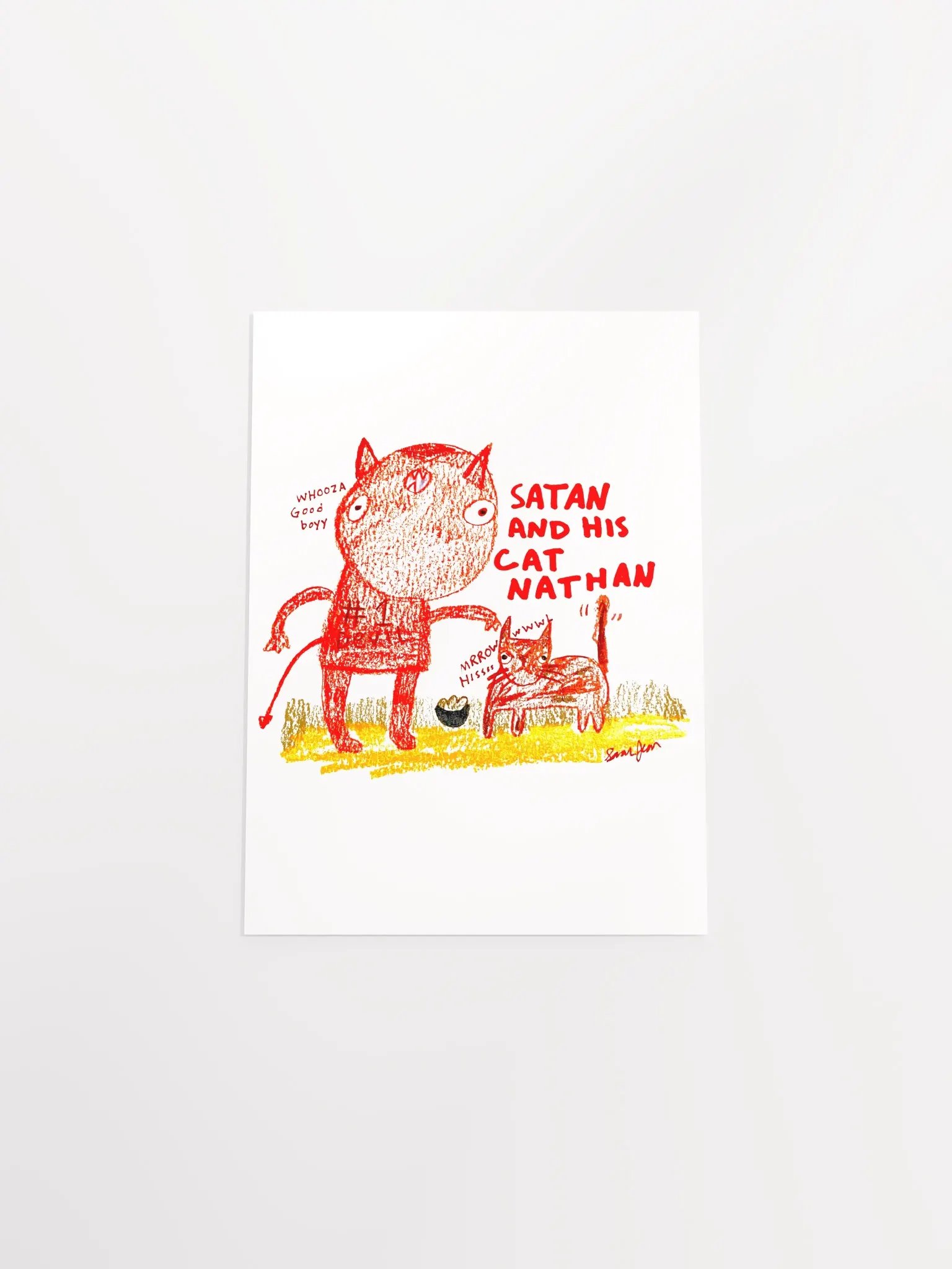 Satan and Nathan matte poster product image (1)