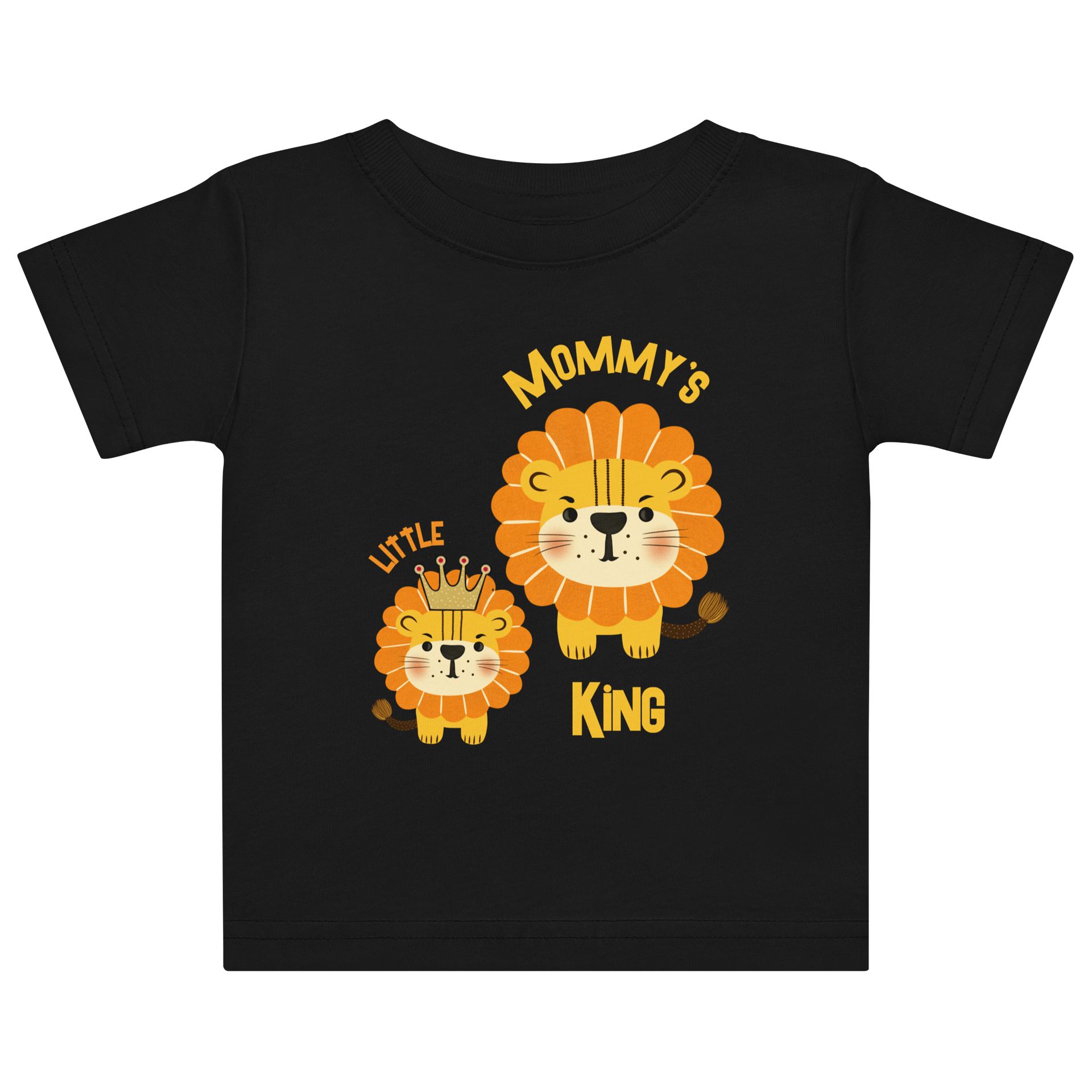 Mommy and Little King Cartoon Lions Baby Jersey T-Shirt product image (1)