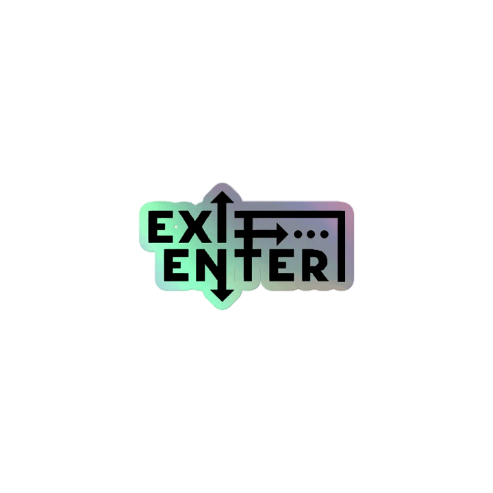 Exit Enter Holographic Sticker Sheet product image (1)