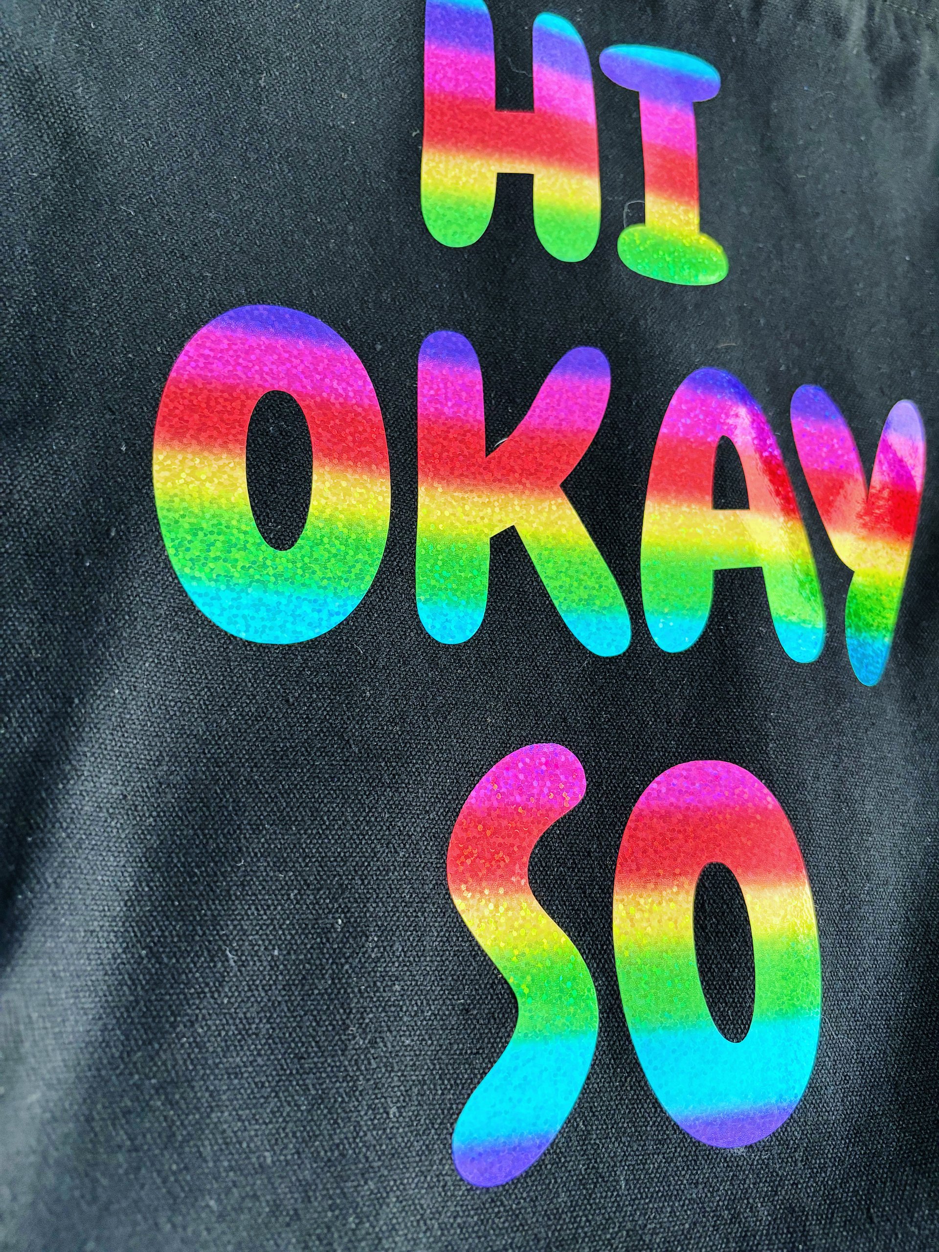 "Hi Okay So" Zippered Tote Bag product image (7)