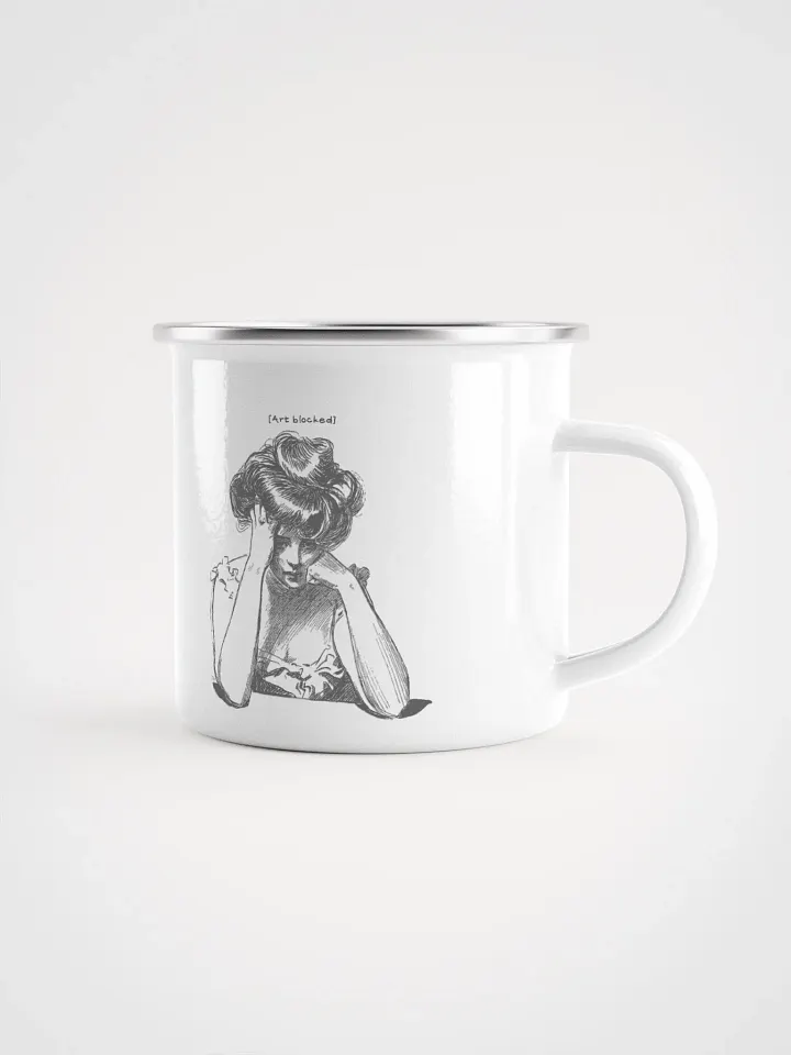 "Art Blocked" Enamel Mug product image (1)