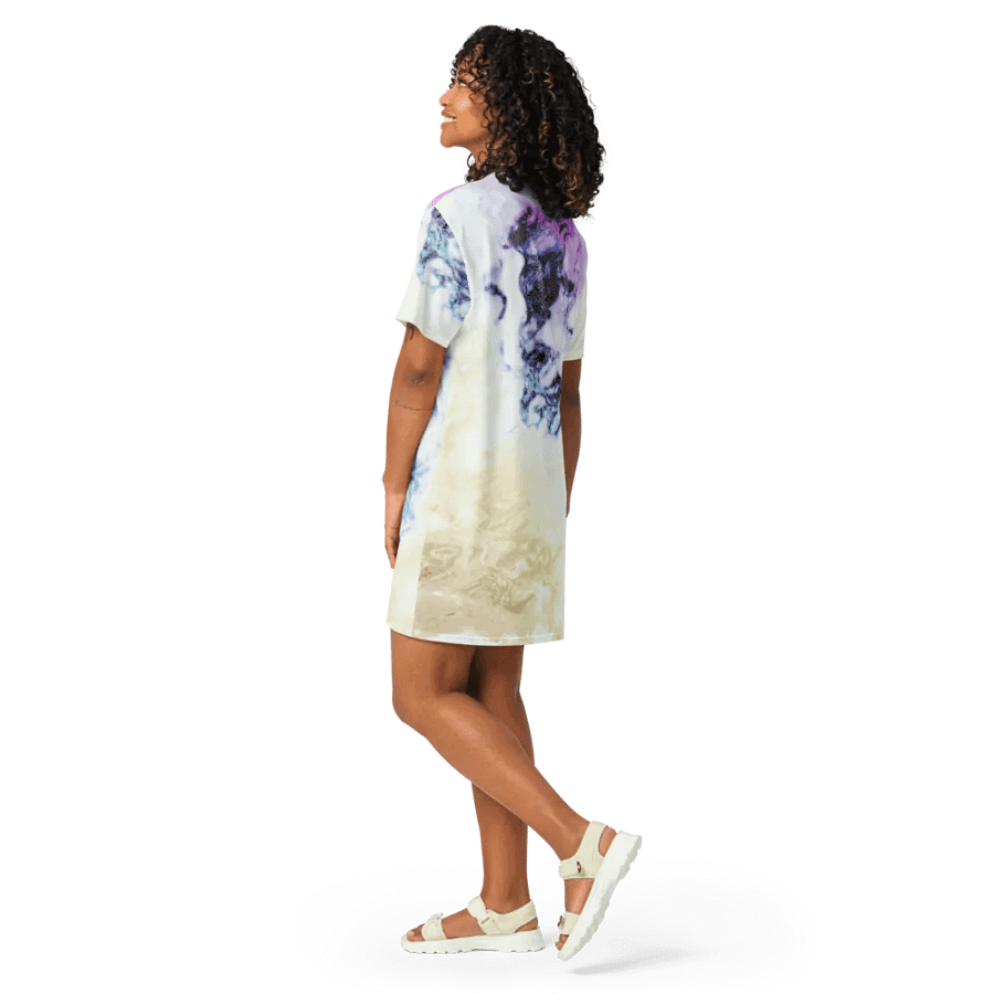 Pastel Abstraction Ladies T Shirt Dress product image (12)