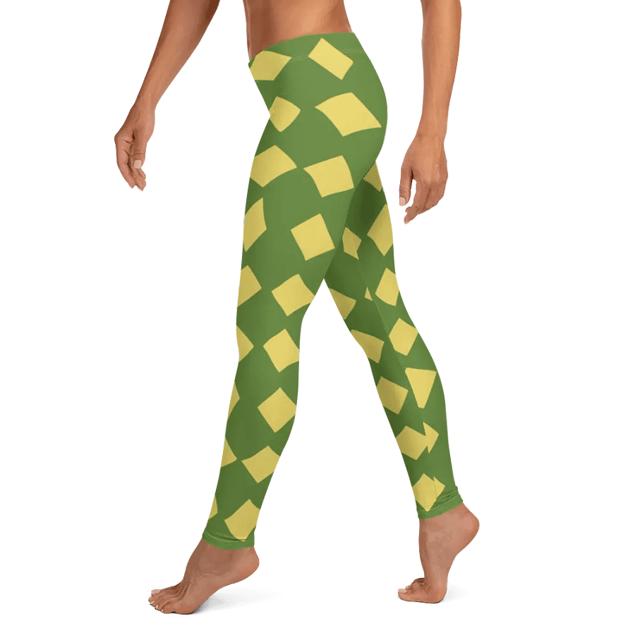 Dynamic Yellow Polygon All-Over Leggings product image (10)