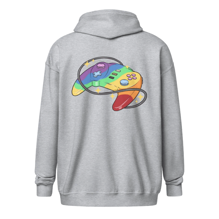 zipped hoodie : gaymin' progressive product image (21)