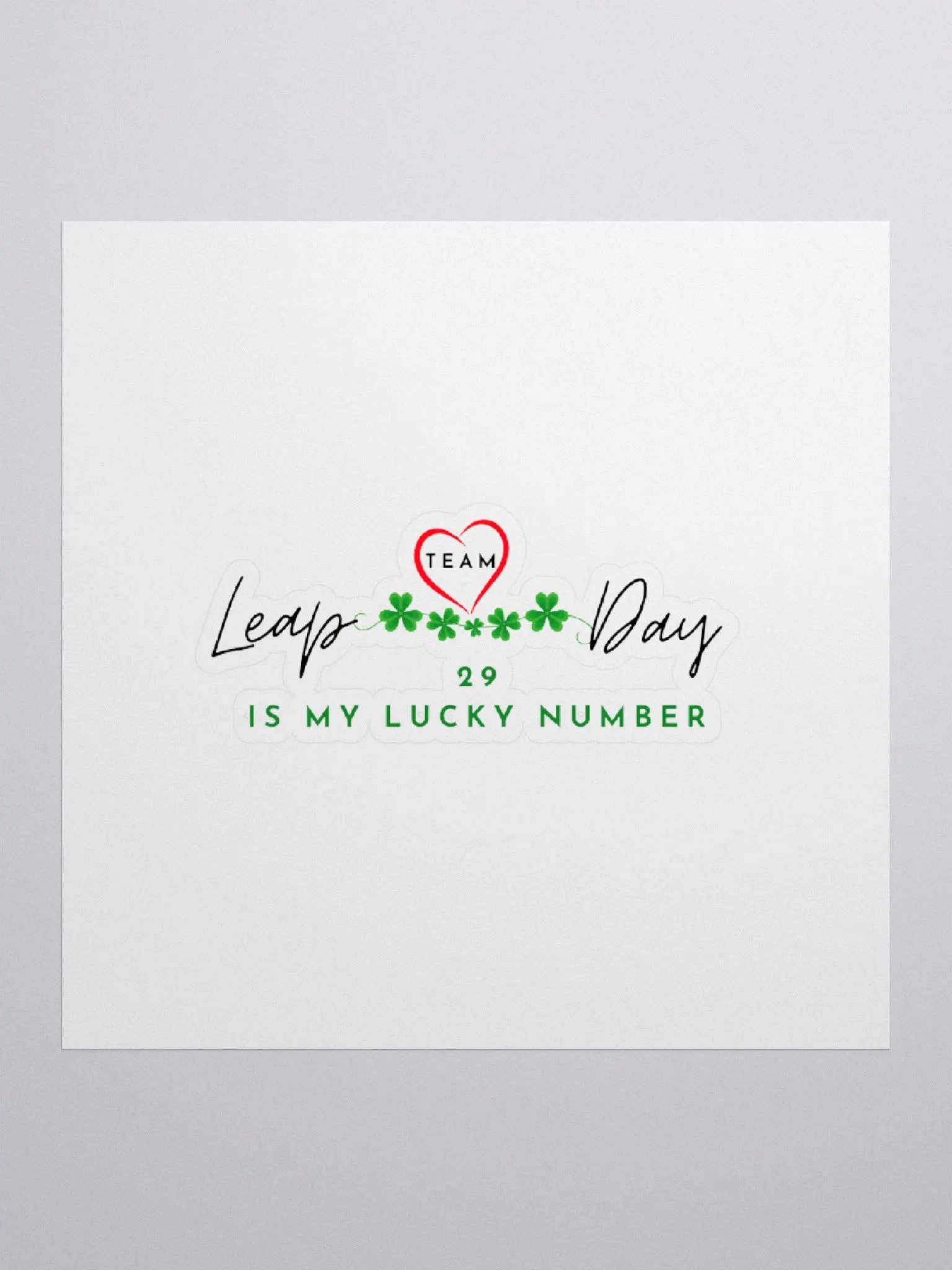 Kiss Cut Sticker - 29 IS MY LUCKY NUMBER product image (1)