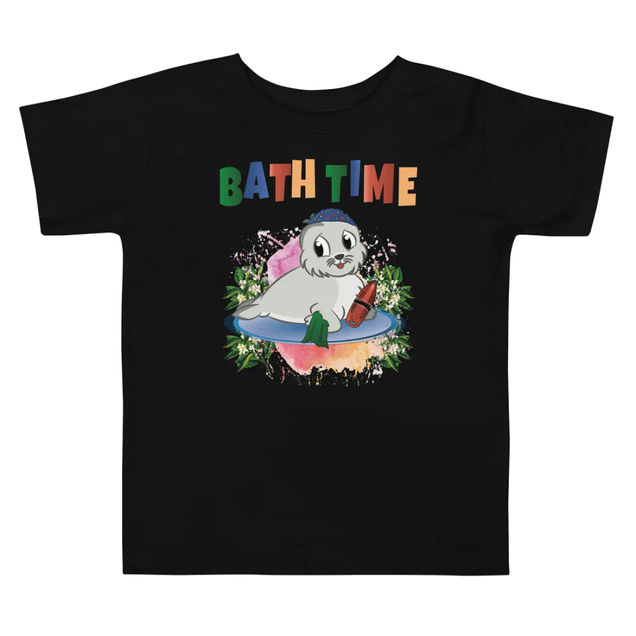 Bath Time Funny Colorful Bella +Canvas Toddler T-Shirt – Fun Gift for Kids product image (4)