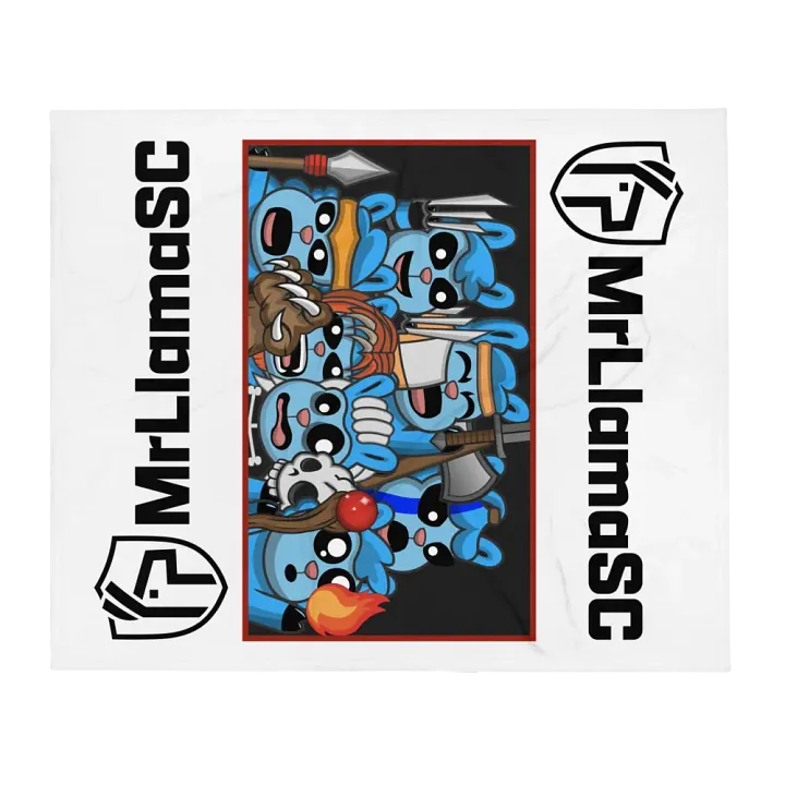 MrLlamaSC Llama Family Blanket product image (1)