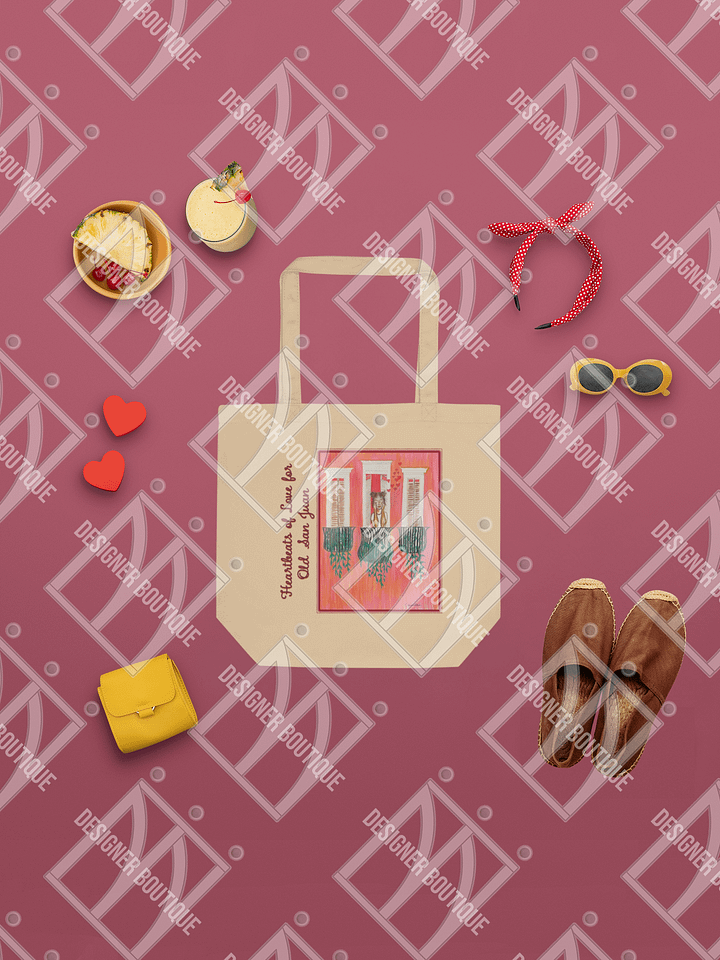 NN Designer Boutique x Camila Arraiza: Tote Bag (Brunette) – Heartbeats of Love for Old San Juan product image (2)