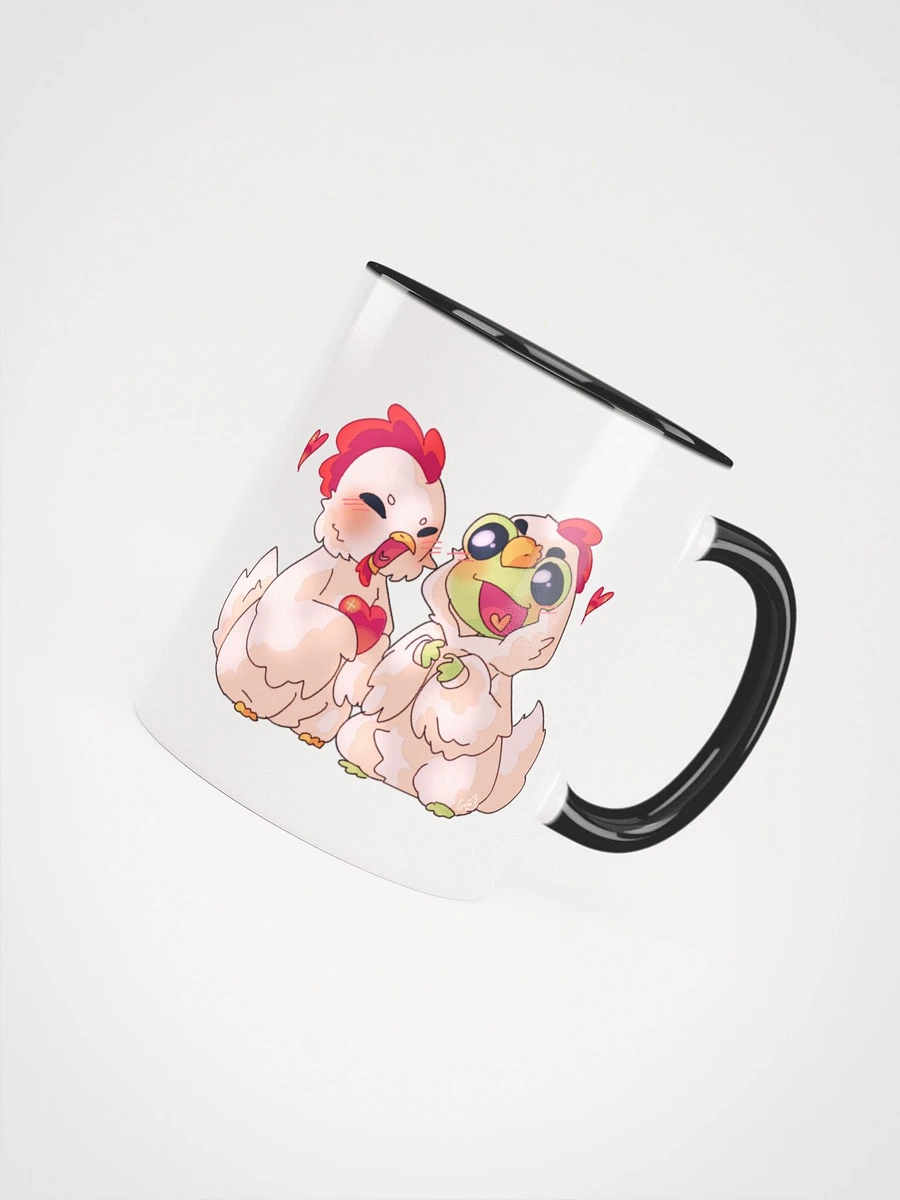 'Hop and Flutter into Love' Ceramic Mug with Color Inside product image (4)