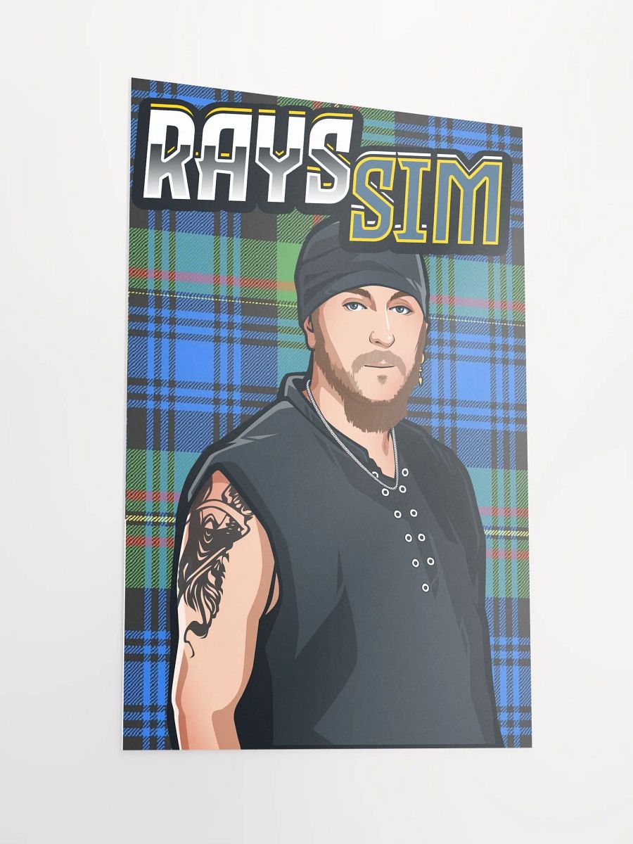 RAYS SIM Stylized Matte Poster 12