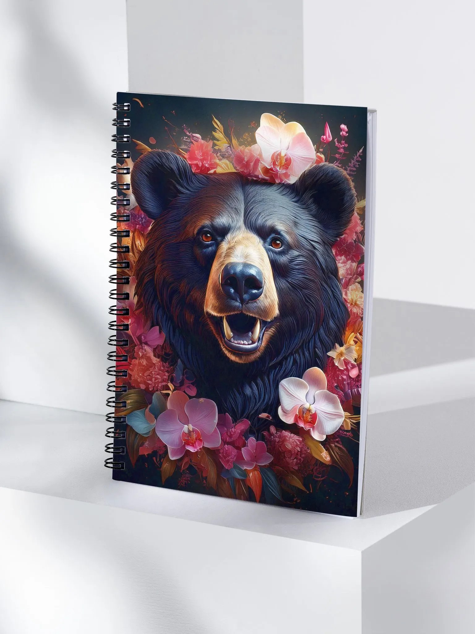 Floral Crown Bear Spiral Notebook product image (4)