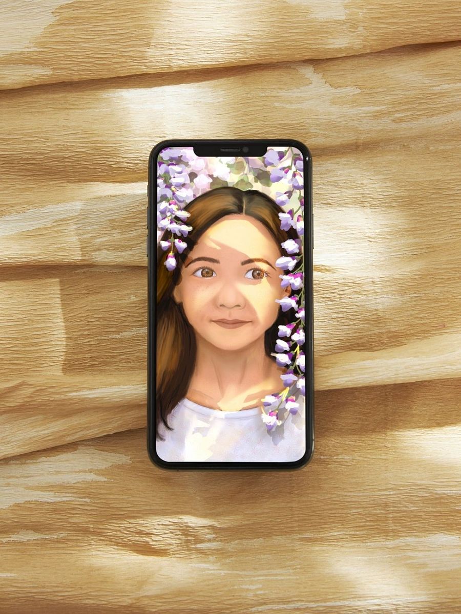 Girl Under the Wisteria Wallpaper and Animated Screensaver product image (3)
