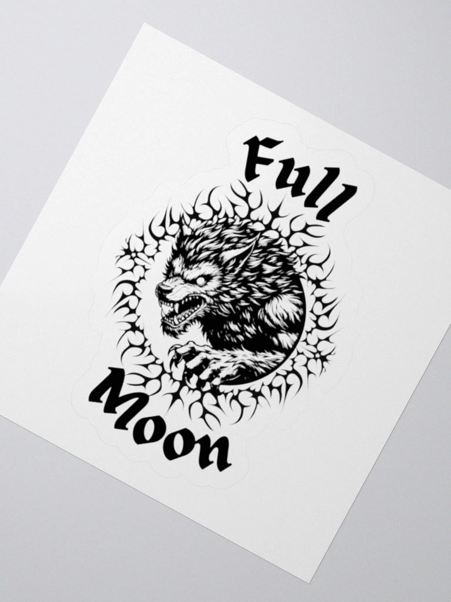 Full Moon Wolf Kiss Cut Stickers product image (8)