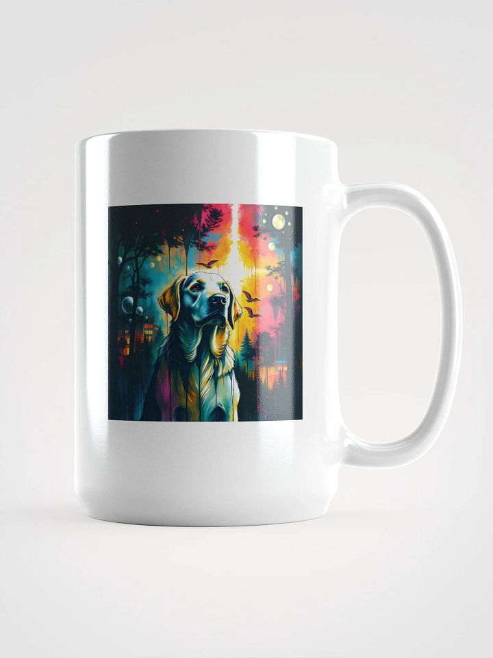 Surreal Sky Dog White Glossy Mug product image (1)